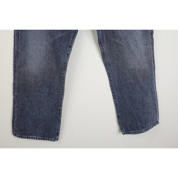 Citizens of Humanity Womens Straight Cropped Jeans 26 Buttoned Faded Black Denim - Picture 5 of 8